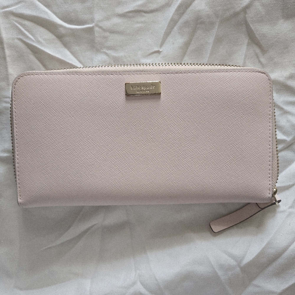 Kate Spade Blush Pink Zip Wallet